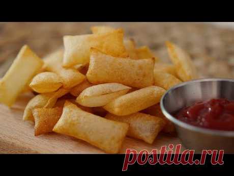 Хрустящий картофель фри (самый креативный способ | пузырьковые картофельные чипсы)