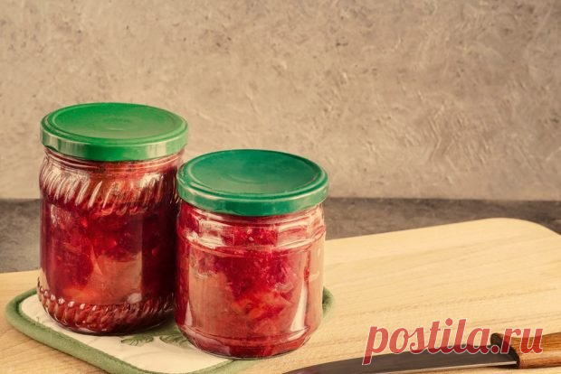 Борщ с картошкой на зиму — Домашняя кулинария