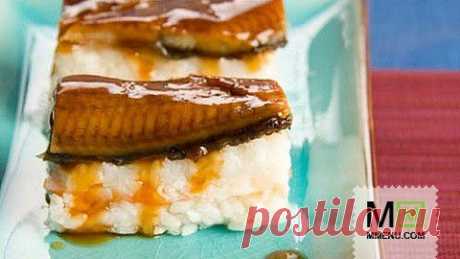 Унаги но оши зуши (суши с пресноводным угрем) - кулинарный рецепт. Миллион Меню