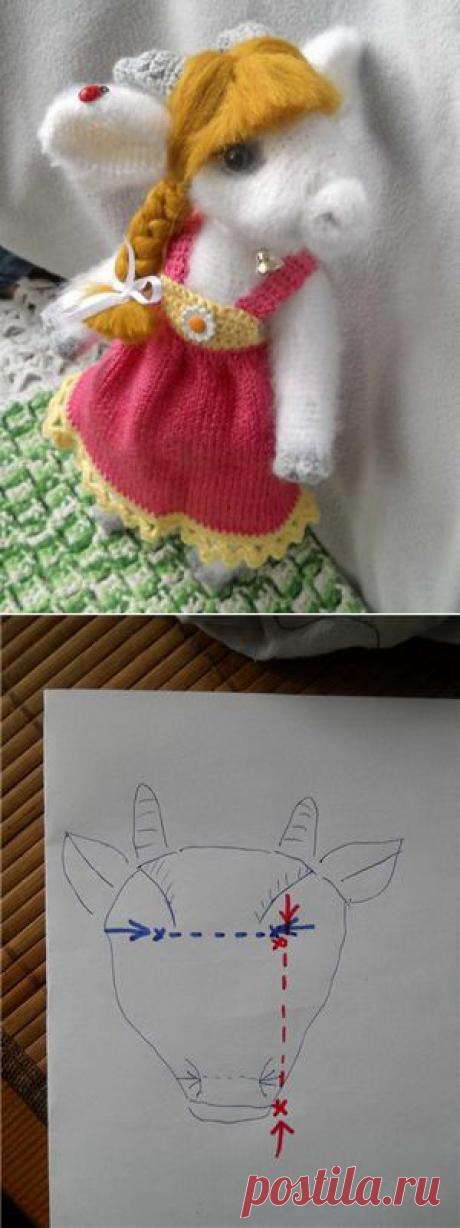 Коза - мягкая вязаная игрушка своими руками крючком | Укрась свой мир!