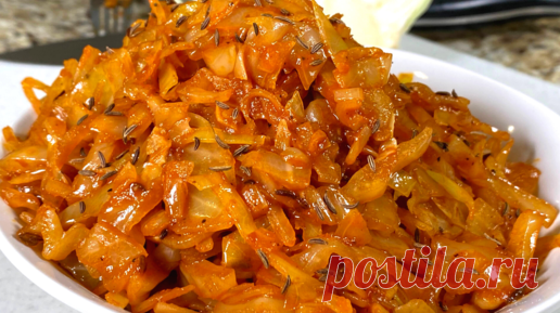 Вкусная Тушеная капуста на сковороде. Рецепты из капусты на ужин. Тушеная капуста на каждый день. | Рецепты в гостях у Вани | Дзен