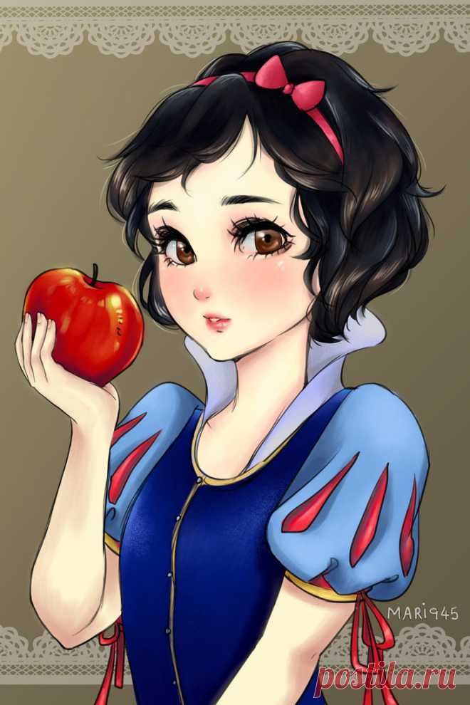 GoBoiano - 15 Disney Princesses in Perfect Anime Style