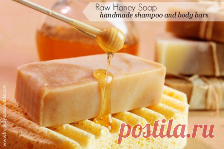 How to Make Soap :: A Recipe for Raw Honey Shampoo and Body Bars