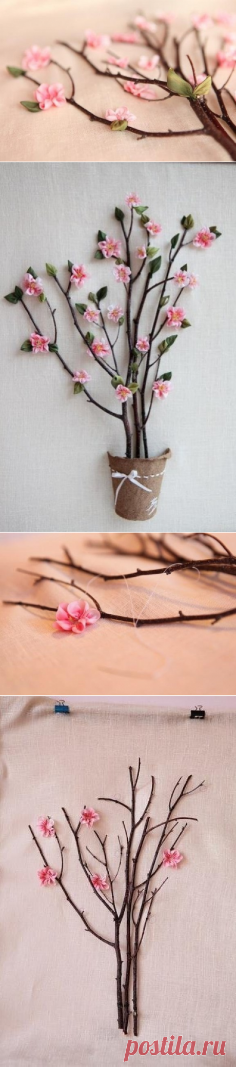 объемная картина &quot;дерево с цветами&quot; — Сделай сам, идеи для творчества - DIY Ideas