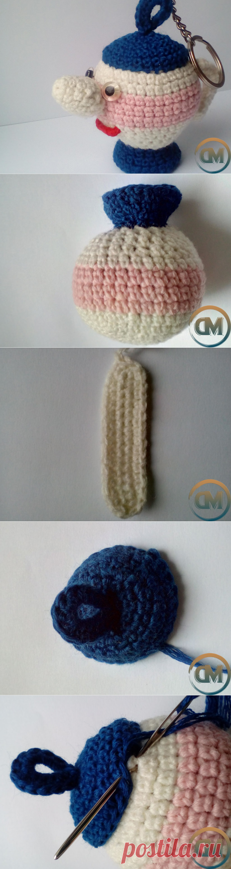 Брелок крючком - пошаговый мастер-класс с фото! игрушки амигуруми