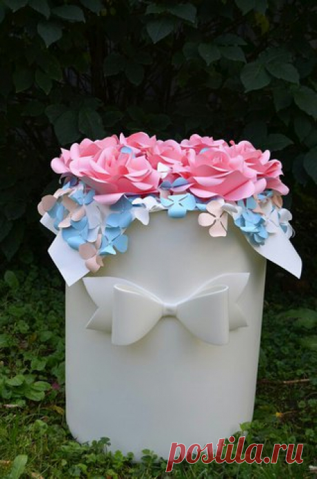 Новый декор-проект. Огромные шляпные коробки скоро займут свое место в модном бутике. А пока фото средней коробки высотой почти 1м.