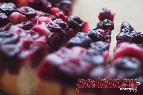 Пирог с вишней в мультиварке - пошаговый рецепт с фото на Повар.ру