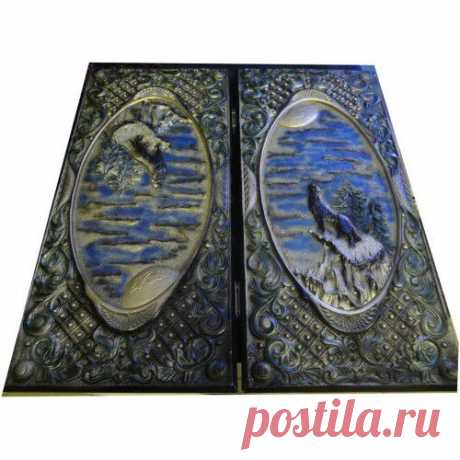 Купить нарды литые из смолы &quot;Жизнь волка&quot;