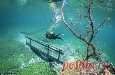 Подводный парк в Альпах.
