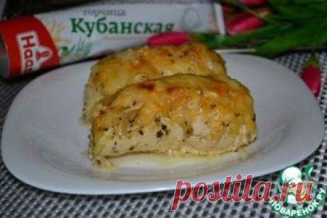 Куриные рулетики  под луковым соусом