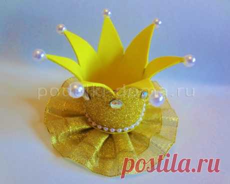 Корона из фома (фоамирана) для девочки своими руками