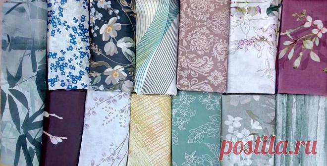 Первый раз заказала ткани, перкаль и поплин, показываю что получила | Лоскуток к лоскутку | Яндекс Дзен