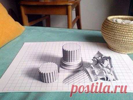 3D рисунок карандашом