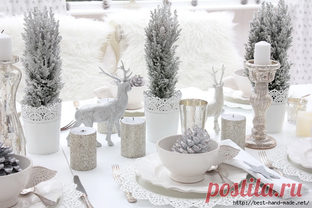 White Christmas. Рождественский декор в белоснежных тонах- чудесные праздничные идеи со всего мира!