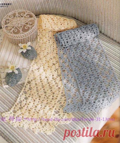 Ажурные шарфики