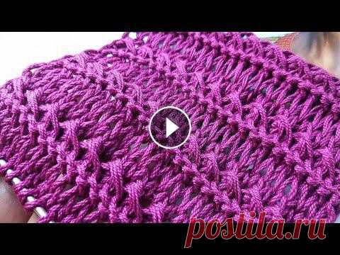 Эффектный узор для летних моделей ???? knitting pattern....