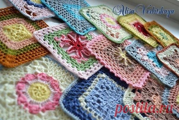 МНОГО КРАСИВЫХ МОТИВОВ КРЮЧКОМ. СХЕМЫ