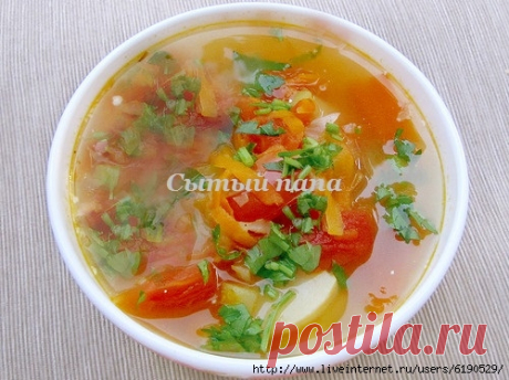 Юшка картофельная с кабачками