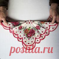 Винтажные открытки с дамами в юбках из носовых платков! (идеи)