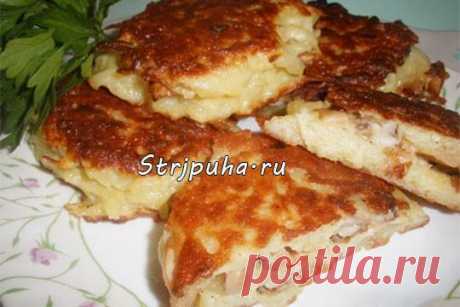 Драники с грибами — Домашняя кулинария