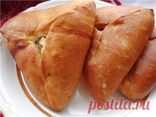 Пирожки с мясом, картошкой и луком. Эчпочмак
