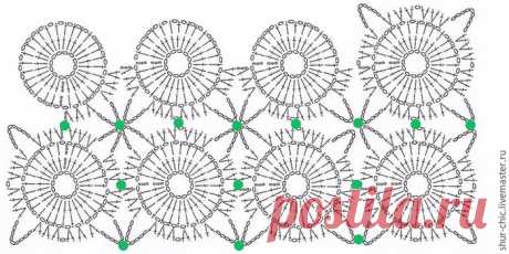 Вяжем крючком полотно безотрывным способом. Два мастер-класса