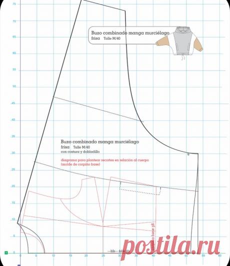 descarga el molde talle 40/M, listo para cortar