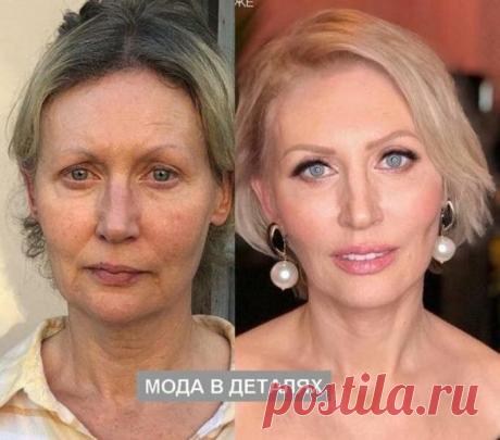 Макияж для женщин 60 плюс: до и после (красота вызывает желание жить!) | Мода в деталях | Яндекс Дзен