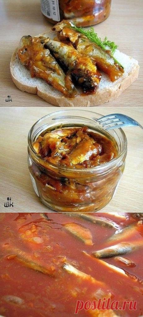 ✔Домашняя килька в томате.