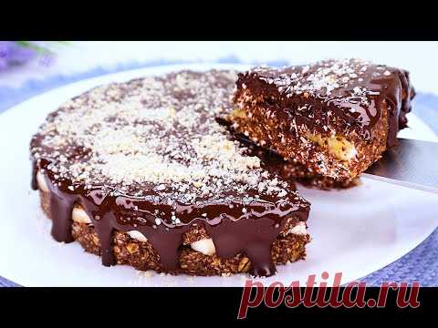 Возьмите овсянку, какао и бананы, сделайте замечательный десерт без сахара и без молока.