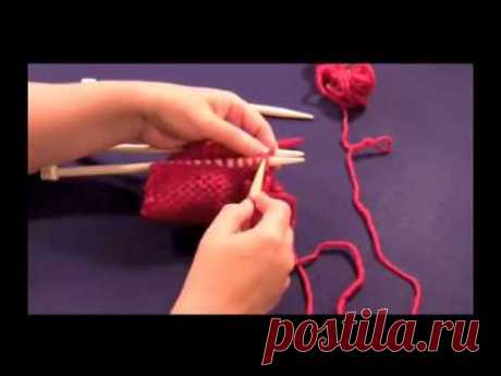 Как сшить 2 детали с открытыми петлями спицами
