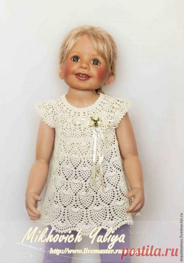 Ажурное платье-туника для девочки своими руками - Ярмарка Мастеров - ручная работа, handmade