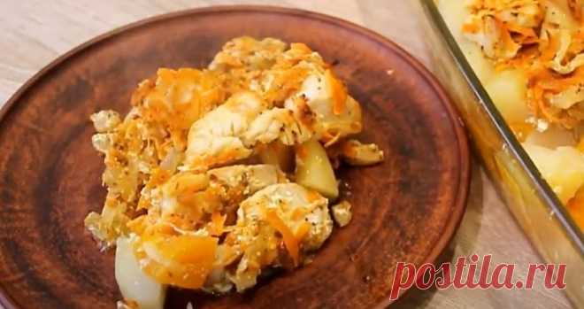 Как приготовить картофель с тыквой и мясом в духовке
