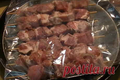 Шашлык в рукаве для запекания