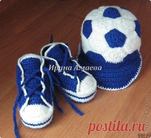 Моя копилка - Рукоделие: Пинетки и кепка для мальчика