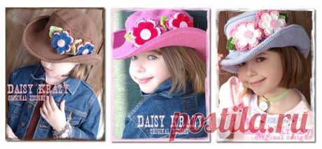 Суперковбойская шляпа для девочки от Daisy Krazy Original Designs