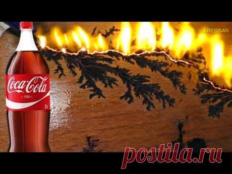Coca Cola+Mikrowelle / Was kann eine Mikrowelle anstellen/ Lichtenberg-Figur - YouTube