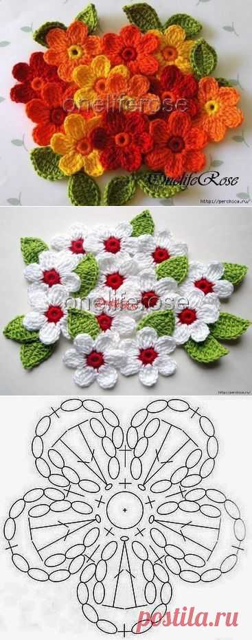 Цветы крючком
