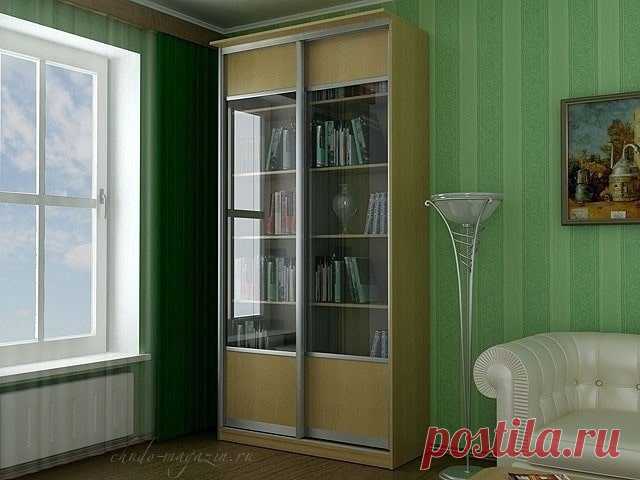 Книжный шкаф со стеклянными дверцами купить по цене 37 000 руб. в Москве — интернет магазин chudo-magazin.ru