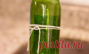 Как ниткой разрезать бутылку