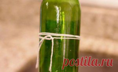Как ниткой разрезать бутылку