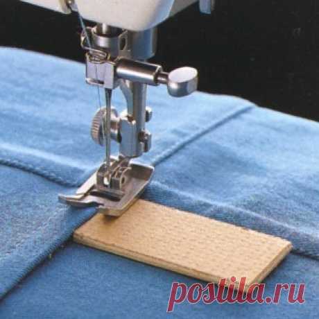 Как прошить утолщения на швах