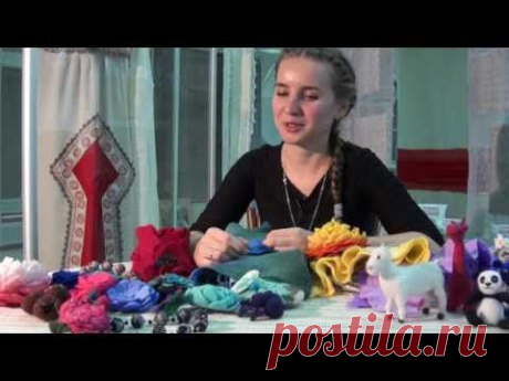 ▶ ЭЛЕОНОРА КНУРОВА. Валяние из шерсти. Мастер-класс - YouTube