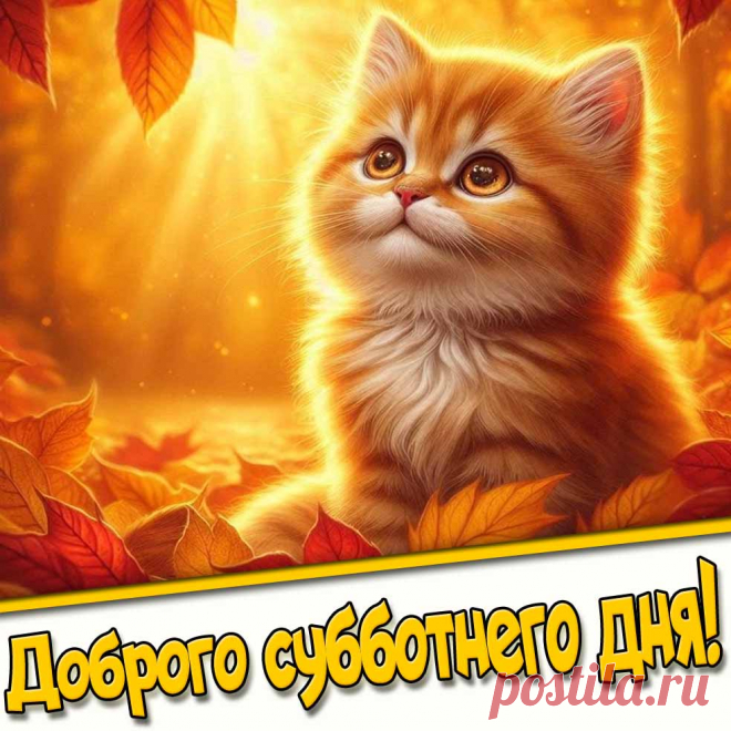 Осенняя картинка доброго субботнего дня