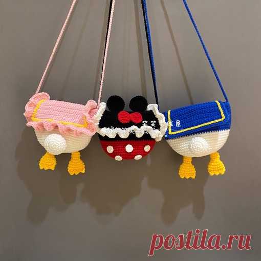 Детские сумочки крючком