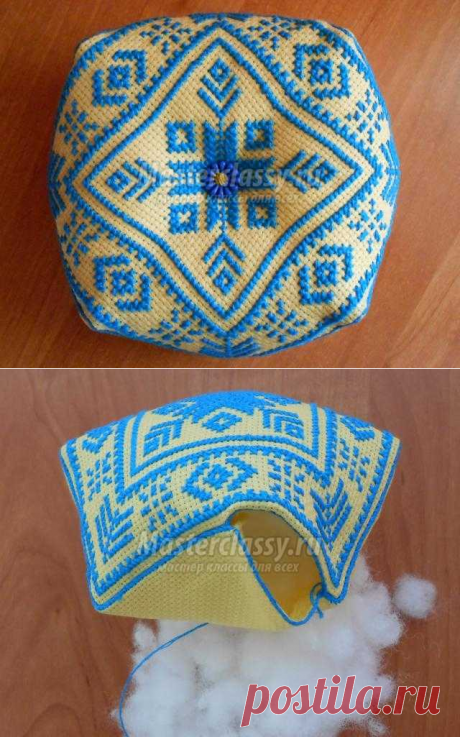 Игольница-бискорню своими руками. Мастер-класс с пошаговыми фото
