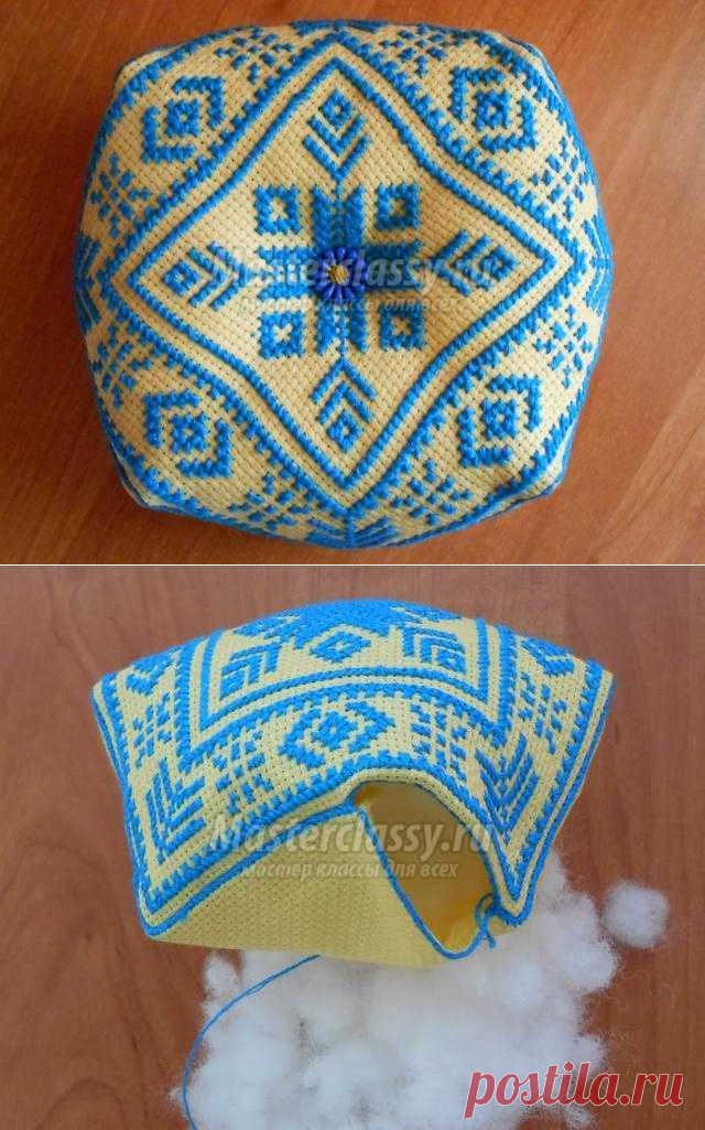 Игольница-бискорню своими руками. Мастер-класс с пошаговыми фото