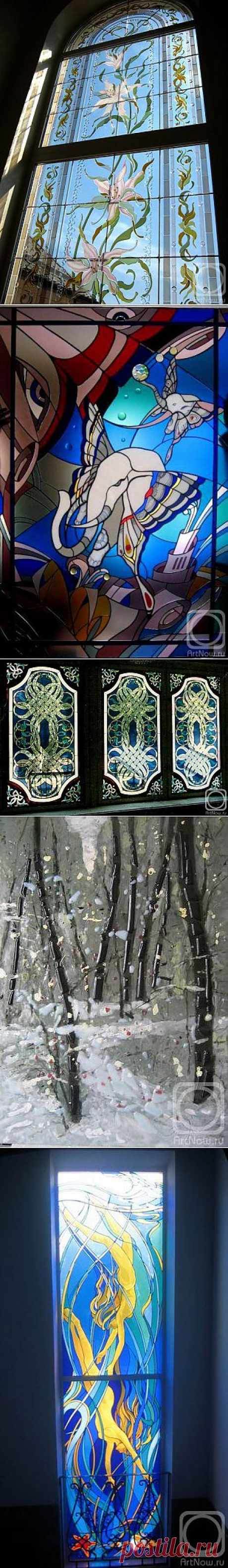Грошев Виктор. Витражи, фьюзинг