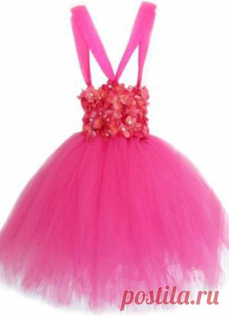 Взрослое и детское платье из фатина своими руками