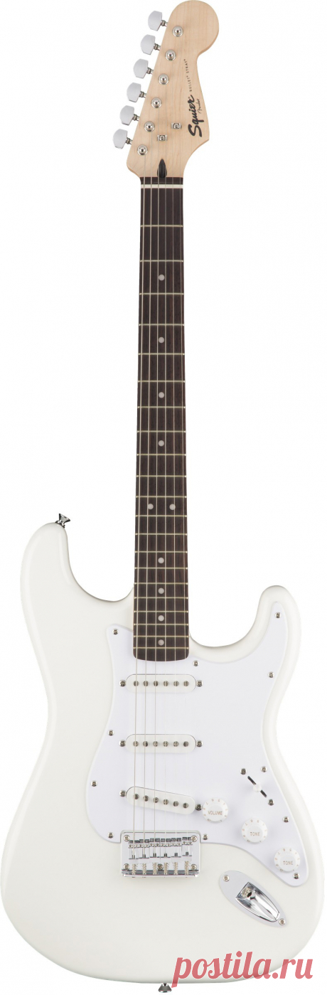 Электрогитары FENDER SQUIER Bullet Stratocaster® SSS Hard Tail, Rosewood Fingerboard, Arctic White: купите по выгодной цене в магазине Музторг, широкий ассортимент.